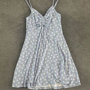Altar'd State Light Blue Floral Ruched Sundress